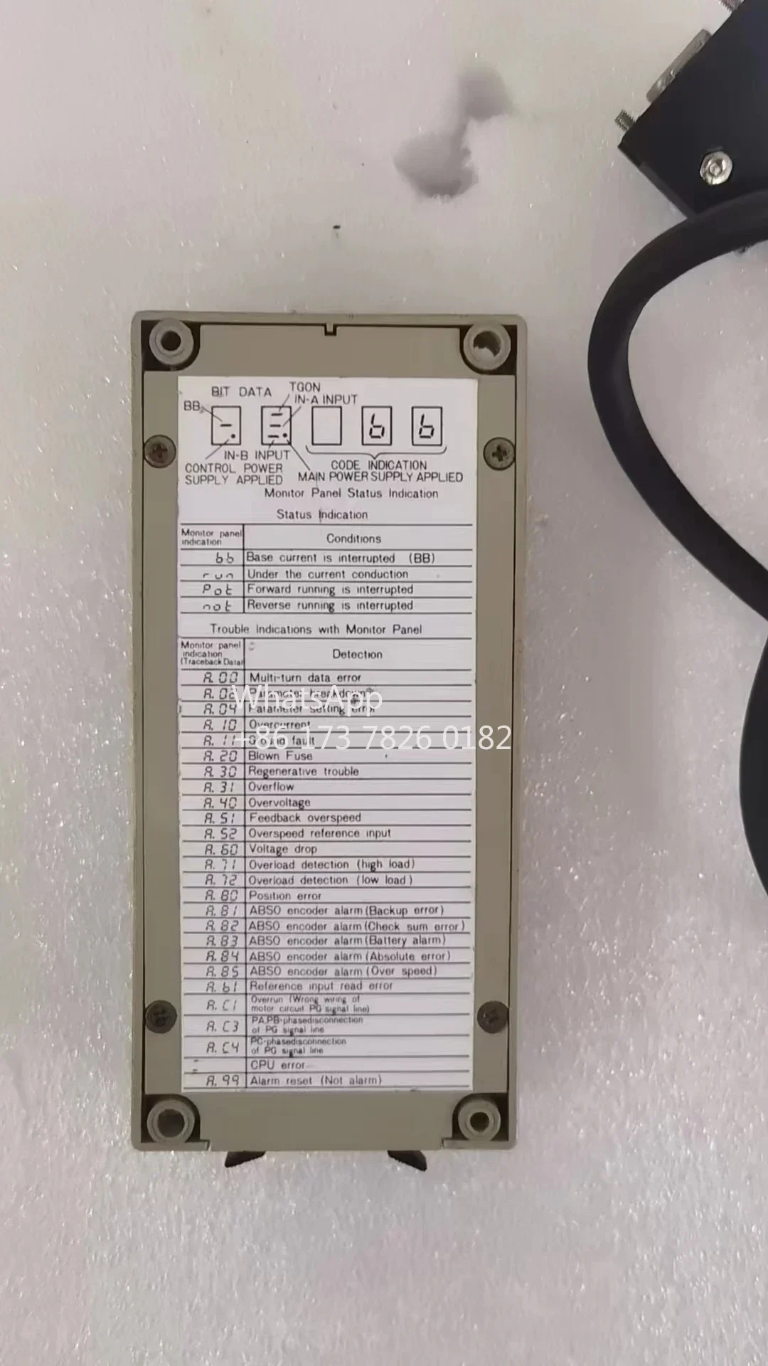 JUSP-0P02A Подержанная панель управления драйвером