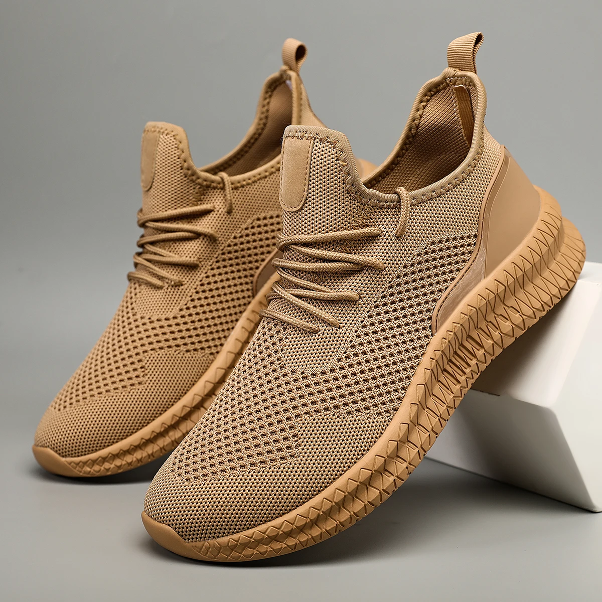 

YRZL Breathable Men Casual Running Shoes Lightweight Outdoor Male Walking Shoes Comfortable Big Size Anti-slip Mens Sneakers