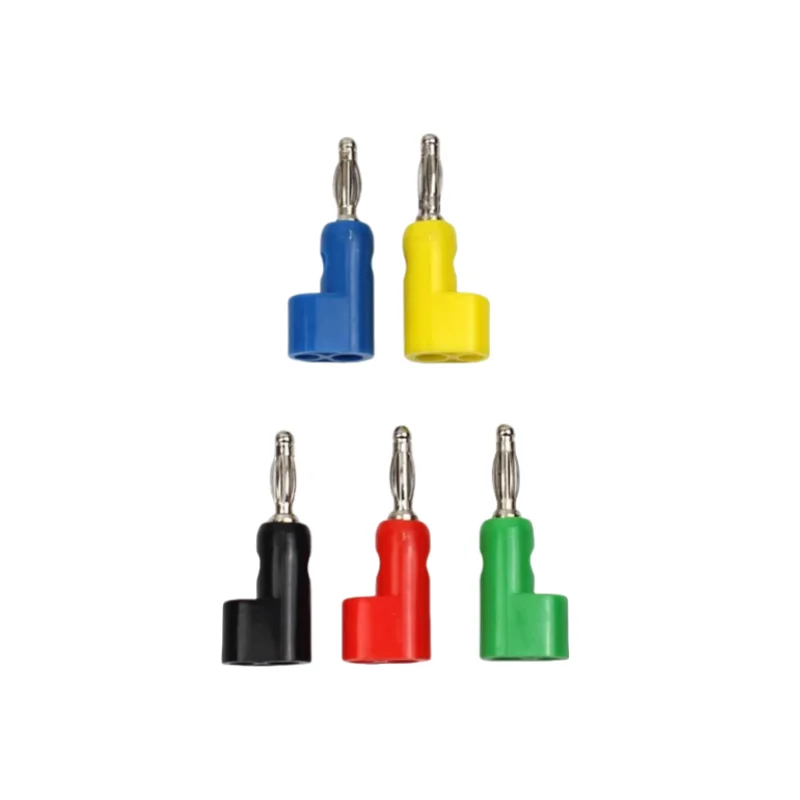 4mm Lantern-type banana plug welding-free banana plug stackable rechargeable screw tightening