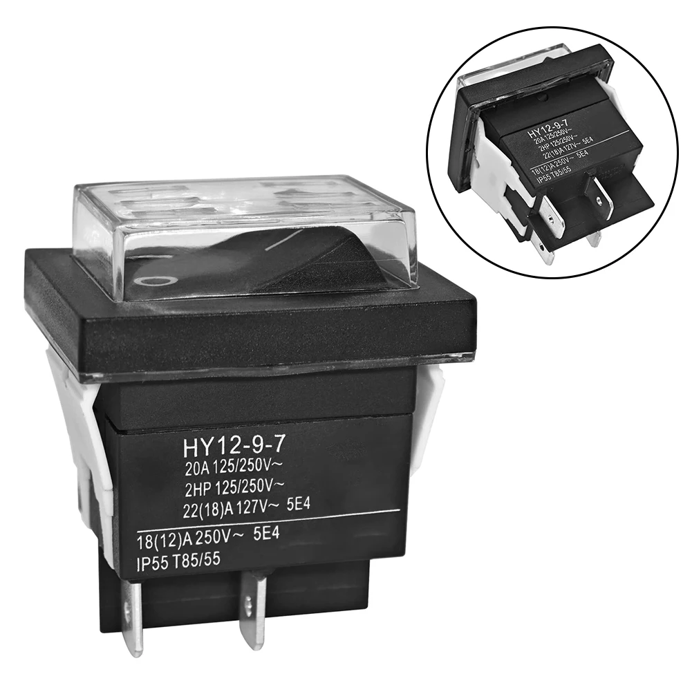 For High-Demand Electrical Applications 125V Pushbutton Switch Moisture Resistant Switch High Current Rating Switch