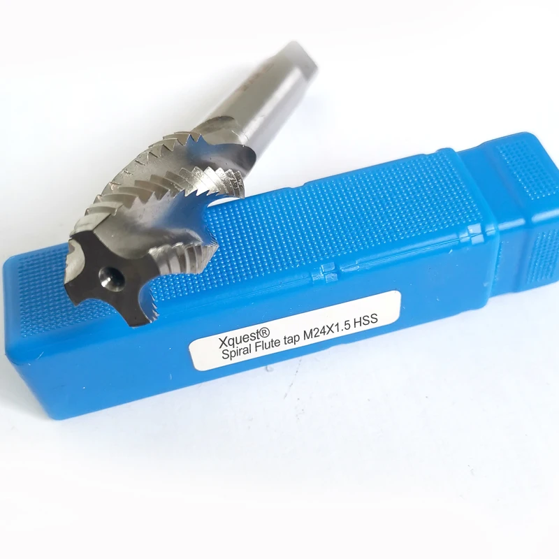 XQuest HSS Spiral Flute Tap M24ขวามือFineสกรูเกลียวเกลียวเกลียวก๊อกM24X3 M24X2 M24X1.5 M24X1