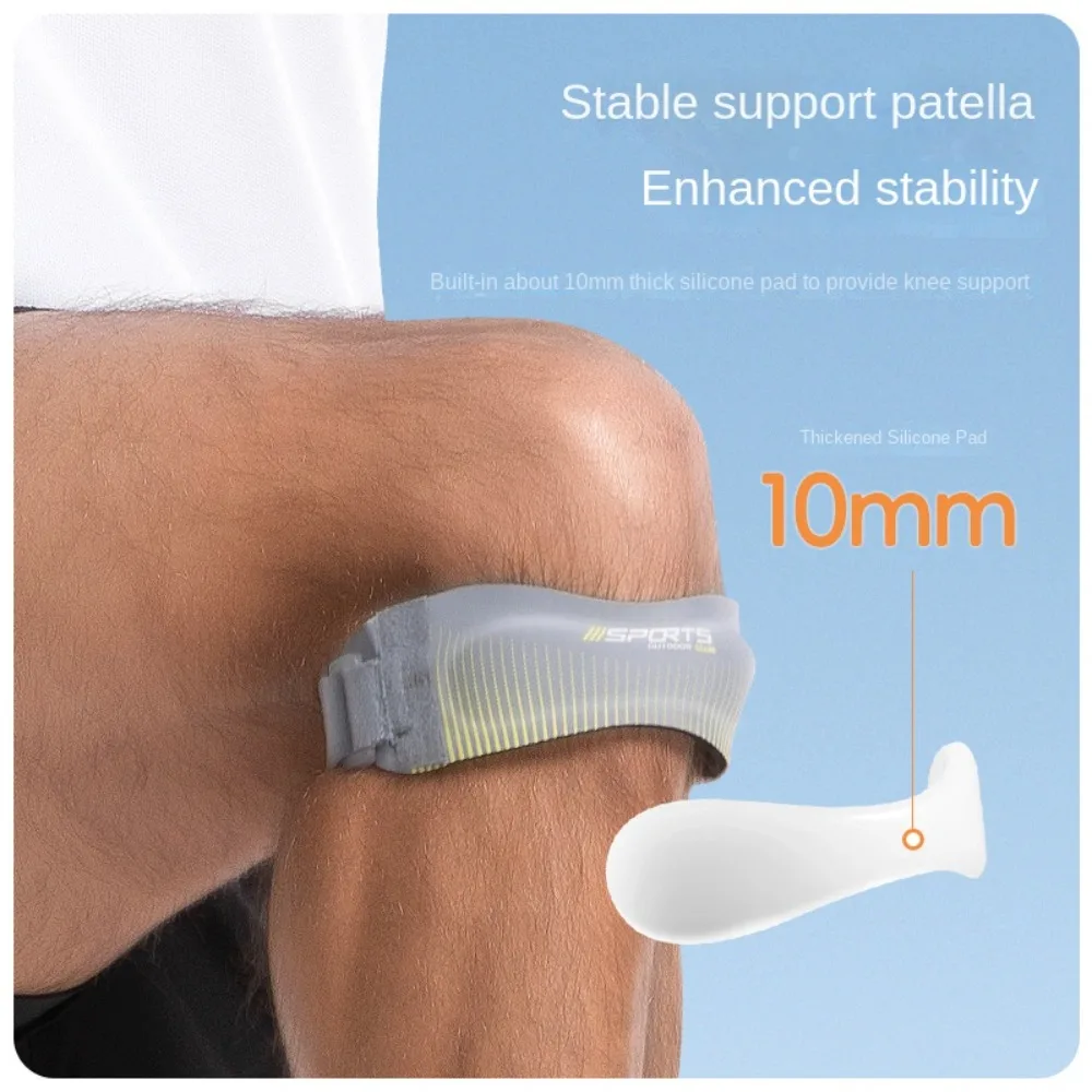 

Neoprene Patella Knee Brace Support Strap Non-Slip Design Breathable Patella Tendon Knee Strap Shock Absorber Adjustable