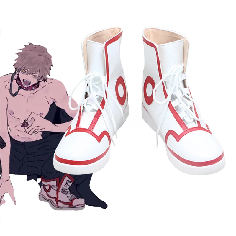 

Anime Chainsaw Man Denji Cosplay Shoes Boots Sport Lace-up High Top Shoes Halloween Carnival Party Accessories Custom Made