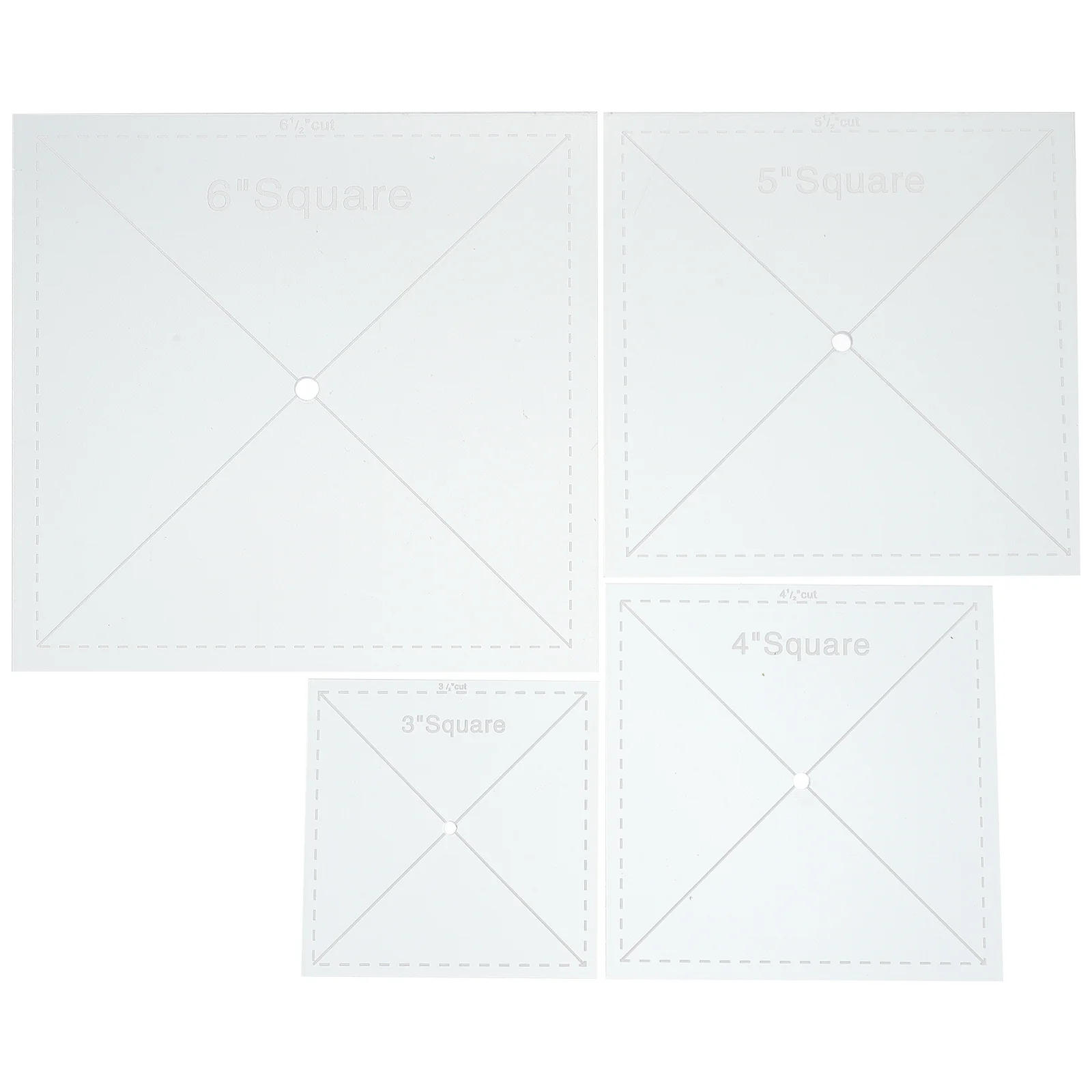 

4Pcs Professional Quilting Ruler High-Quality Flexible Durable Patchwork Tool for Sewing Embroidery Crafting Patchwork Ruler