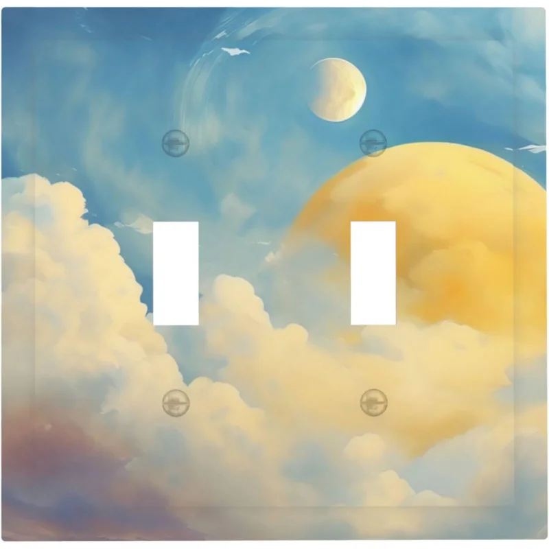 غطاء لوحة منفذ اليوم والشهر 2 عصابة تبديل لوحة الحائط الكهربائية المنزل المعيشة المطبخ غرفة نوم الحمام ديكور واحد