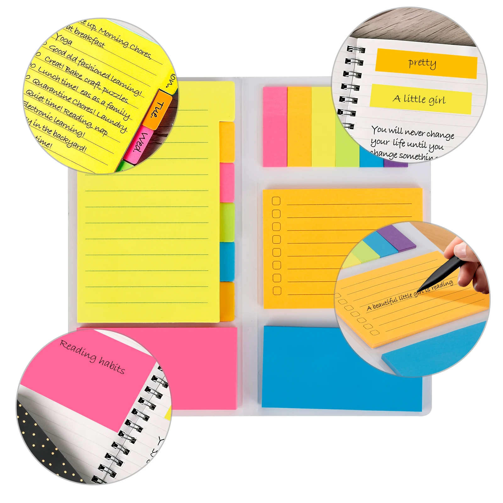 Eagle Sticky Notes Set Creative Notepad Adhesive Stickers Versatility 340 Sheets/ Book  School Stationery Offices Supplies