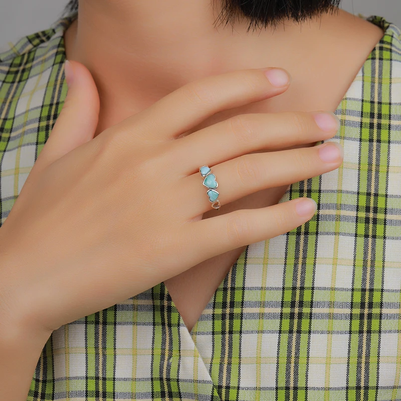 XYOP 2024's Minimalist Sophistication And Sense Of Restraint Really Make For A Photorealistic Larimar Ring