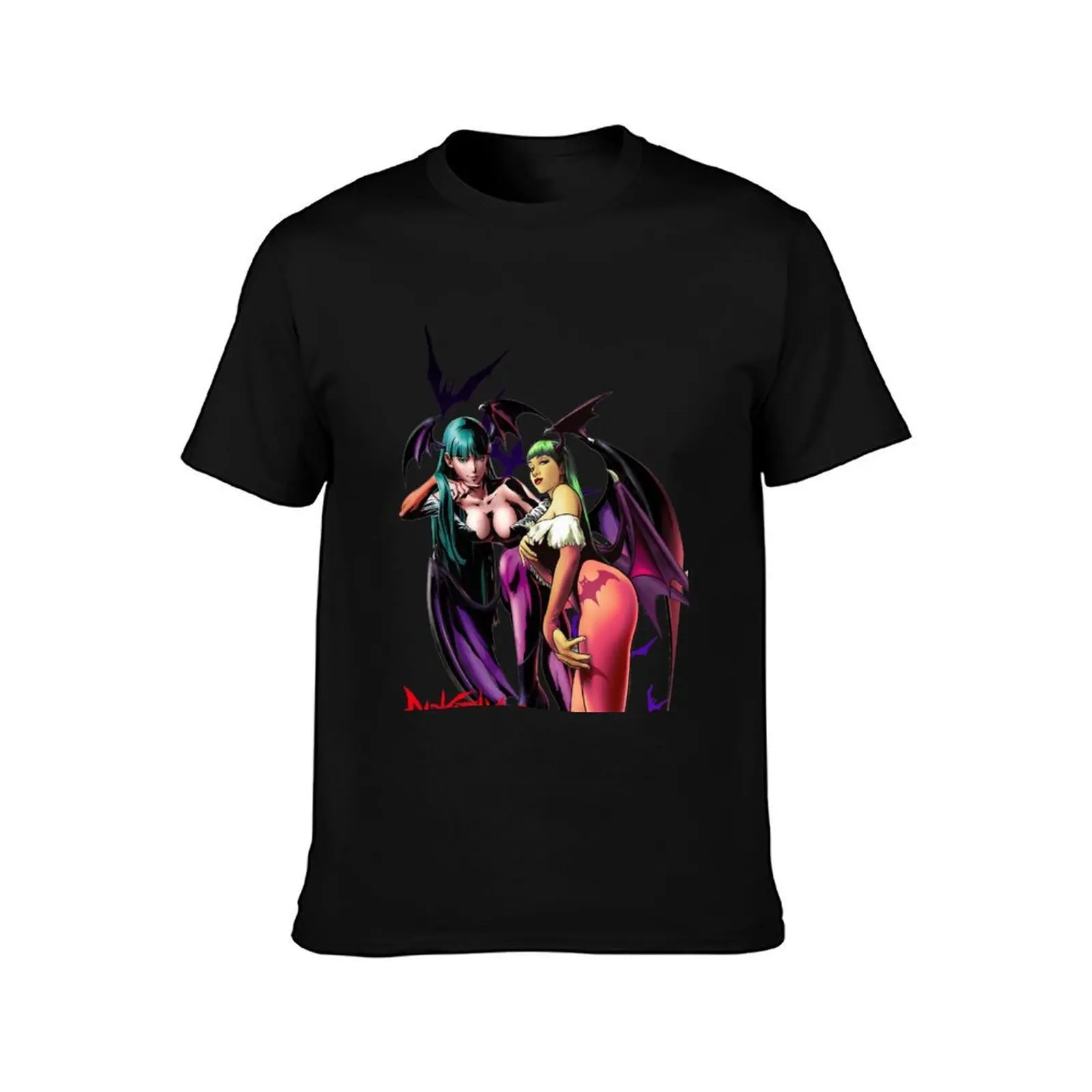 Morrigan Darkstalkers T-Shirt Abstract Pattern Print Top T-Shirt