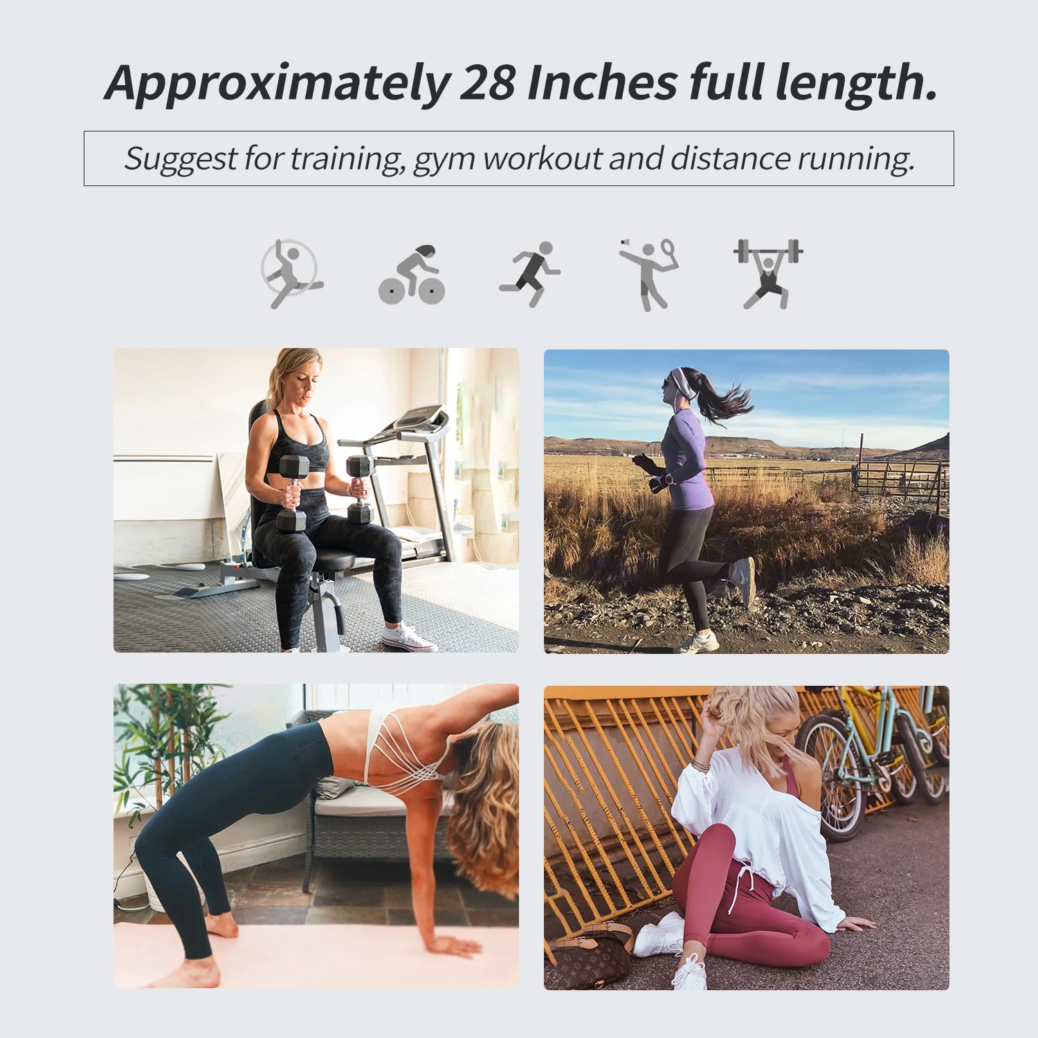 CRZ YOGA Women\'s Hugged Feeling Training Leggings 28 Inches - Workout Compression Leggings Athletic Pants Tummy Control