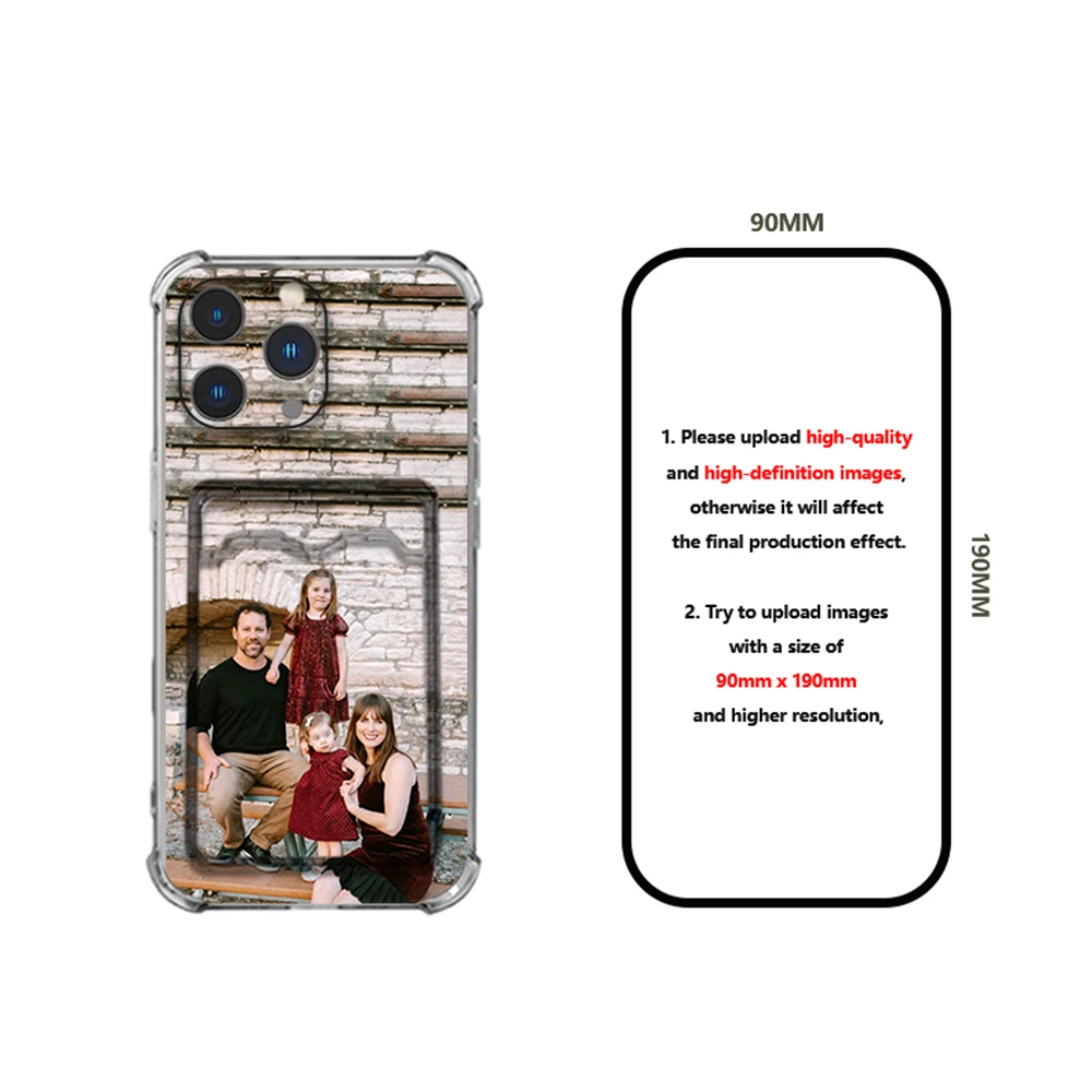 آيفون 16 15 14 13 12 11 برو Xs ماكس Mini SE 2020 2022 16e X XR 6 6s 7 8 Plus لتقوم بها بنفسك جميل Fam صور حافظة بطاقات فتحة مخصصة