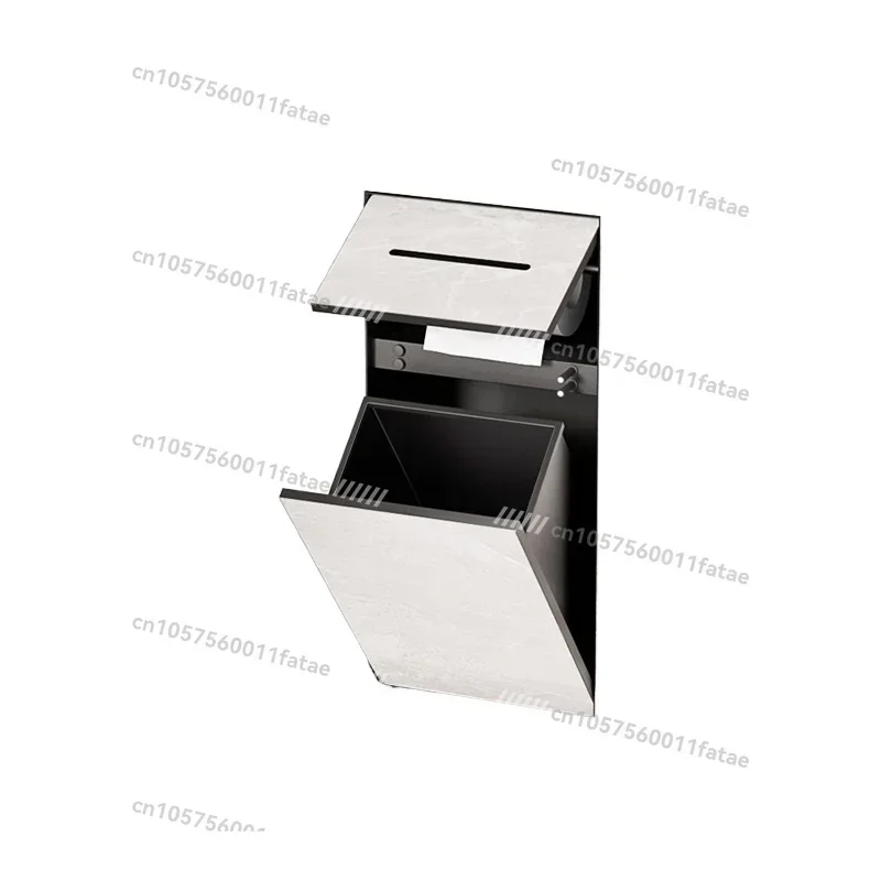 

Hidden Stainless Steel Niche Toilet Embedded Trash Can Toilet Side Tissue Box Wall Cabinet