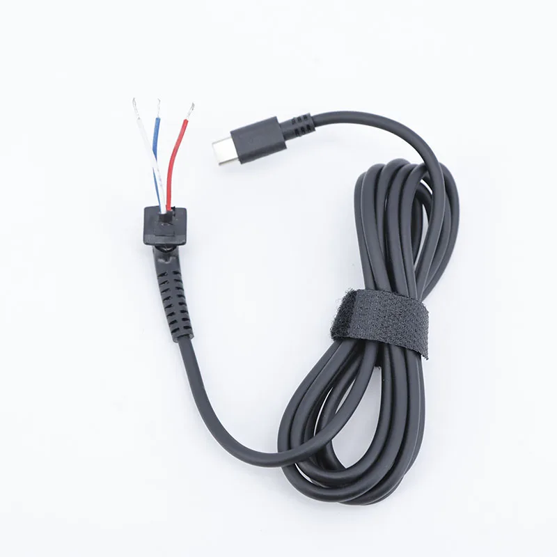 3pin USB Type C Charging Cable DC Jack Plug Power Adapter for Laptop 45w 65w USB-C Connector Cord 20awg 5A Repair Extend End O2