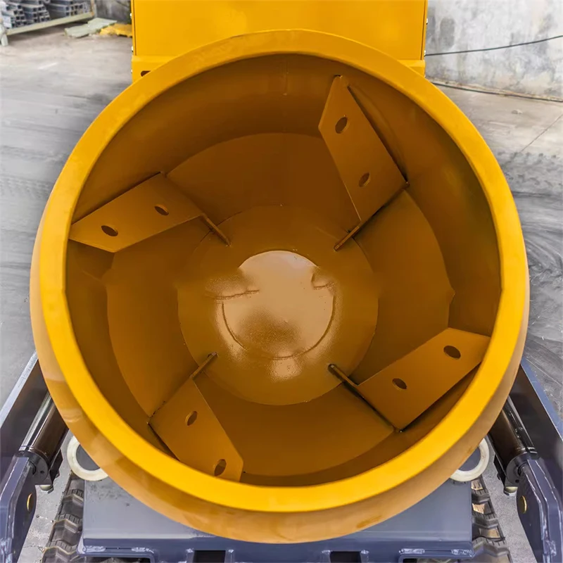 Tracked Drum Concrete Mixer, Tracked Dump Truck, Self-assembly Concrete Machinery, Construction Site Concrete Mixing(Customized)