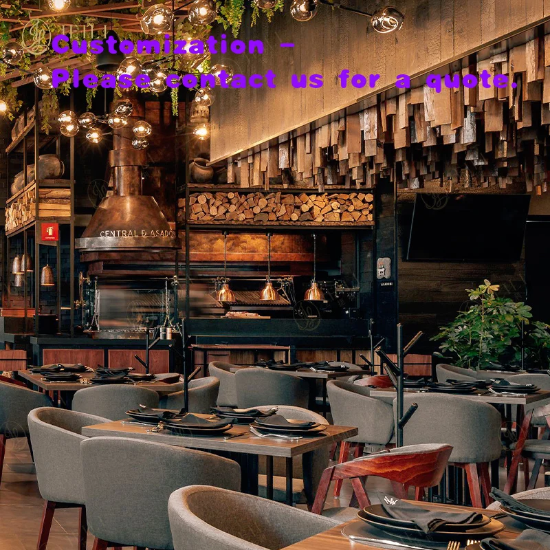 custom.Modern Custom Square Coffee Shop Table and Chair Commercial Restaurant Booth Seats Furniture Set Cafe One Stop Projec