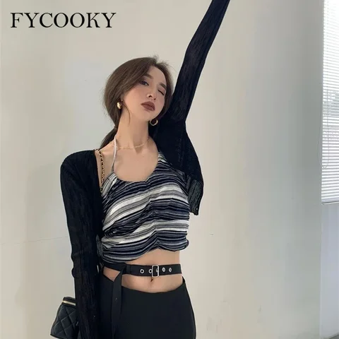 FYCOOKY Женский солнцезащитный кардиган
