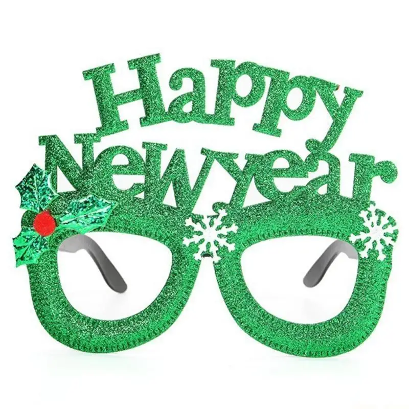31BF Happy New Year Glasses Fancy New Year Party Eyeglasses Photo Props Celebration Party Favor New Year Eve Party Decors