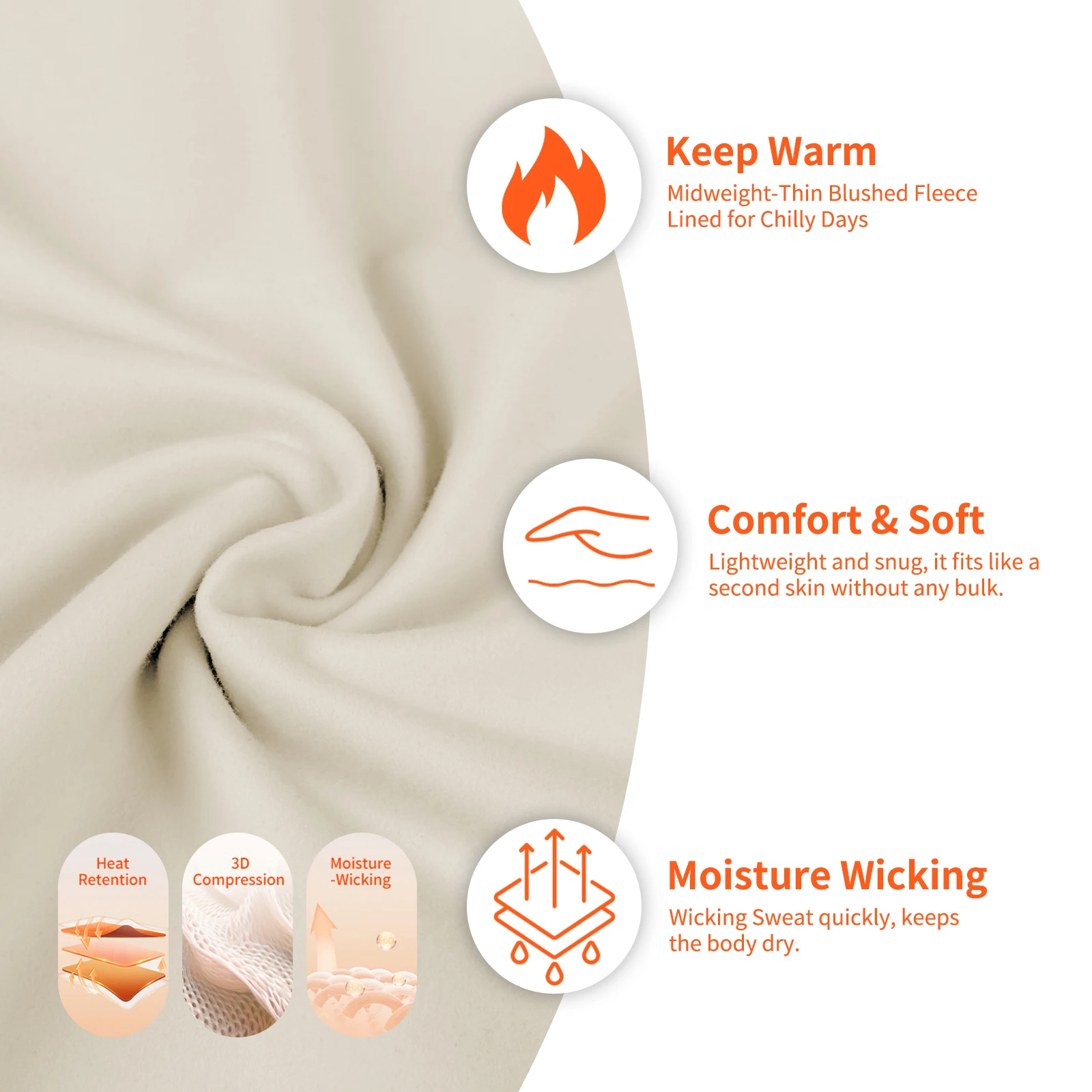 WOSAWE النساء التزلج ملابس اخلية حرارية مجموعات رياضية سريعة الجافة رياضية اللياقة البدنية تجريب ممارسة قمصان ضيقة طويلة جونز ملابس رياضية #4