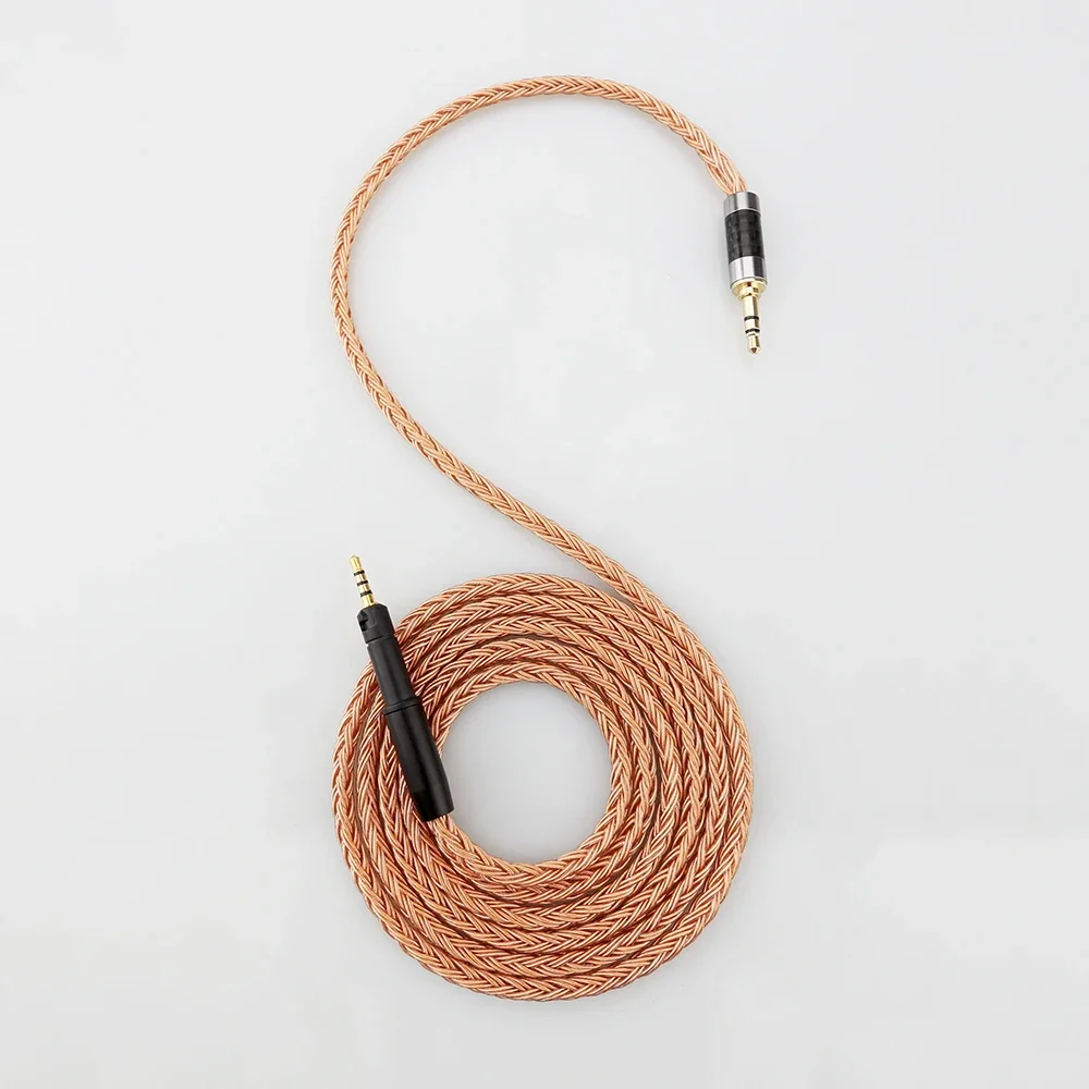 HIFI 16 Core 7N OCC Copper 2.5/4.4mm/3.5mm 4pin xlr male Earphone Cable For Sennheiser HD599 HD569 HD 560S HD559 hd560s