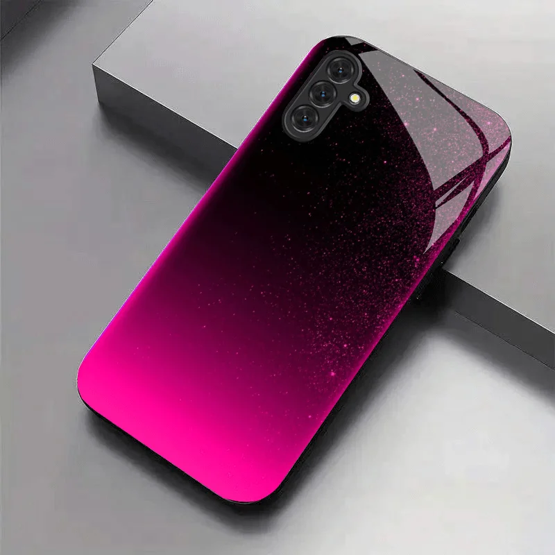 

Pink and Black Gradient Bubble Background New Black Phone Case for Samsung Galaxy S26/S25/S24/S23/S22/S21 and other models