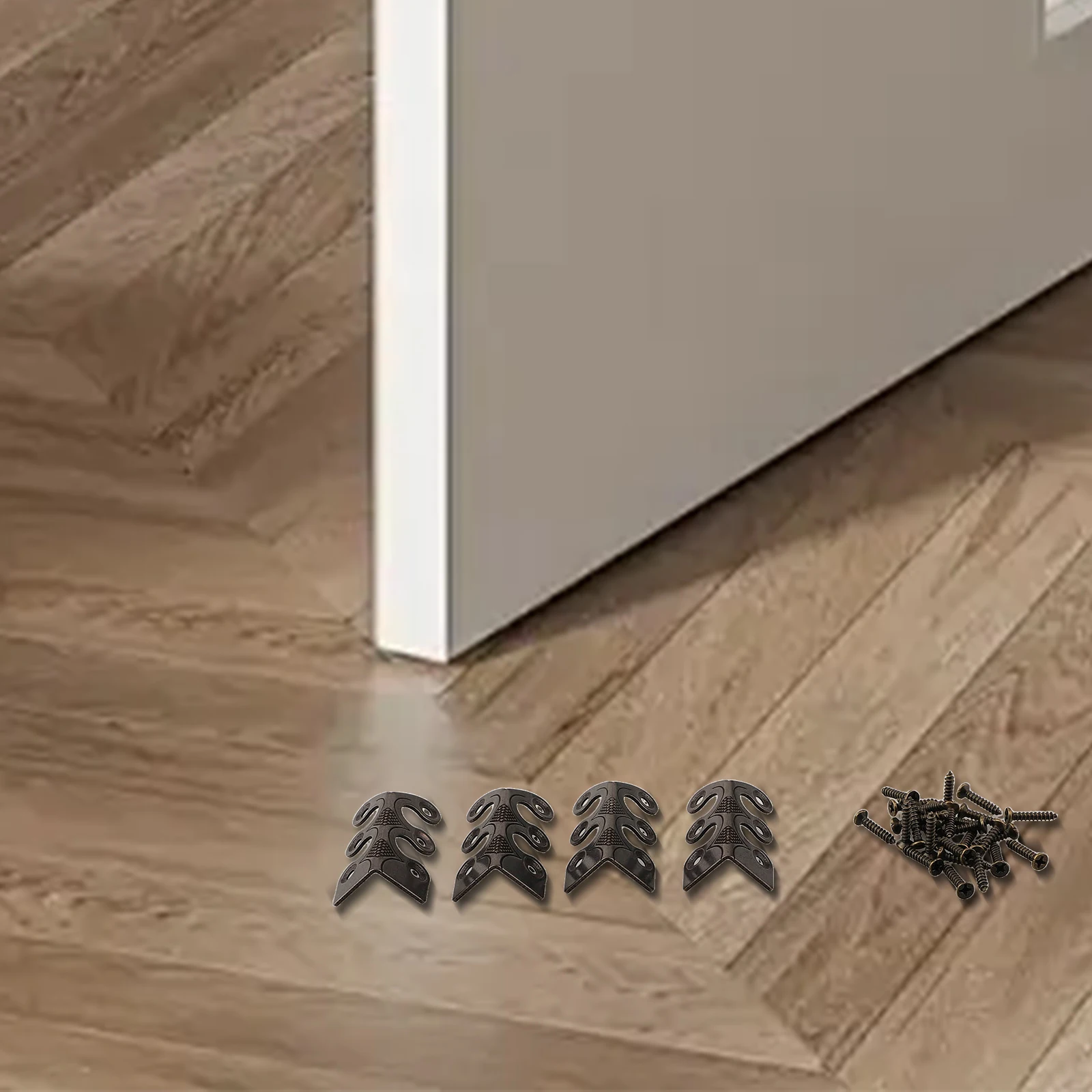 Baseboard Protectors Brass Corner Guards Prevent Corner Damage Corner Protector For Furniture Easy Installation