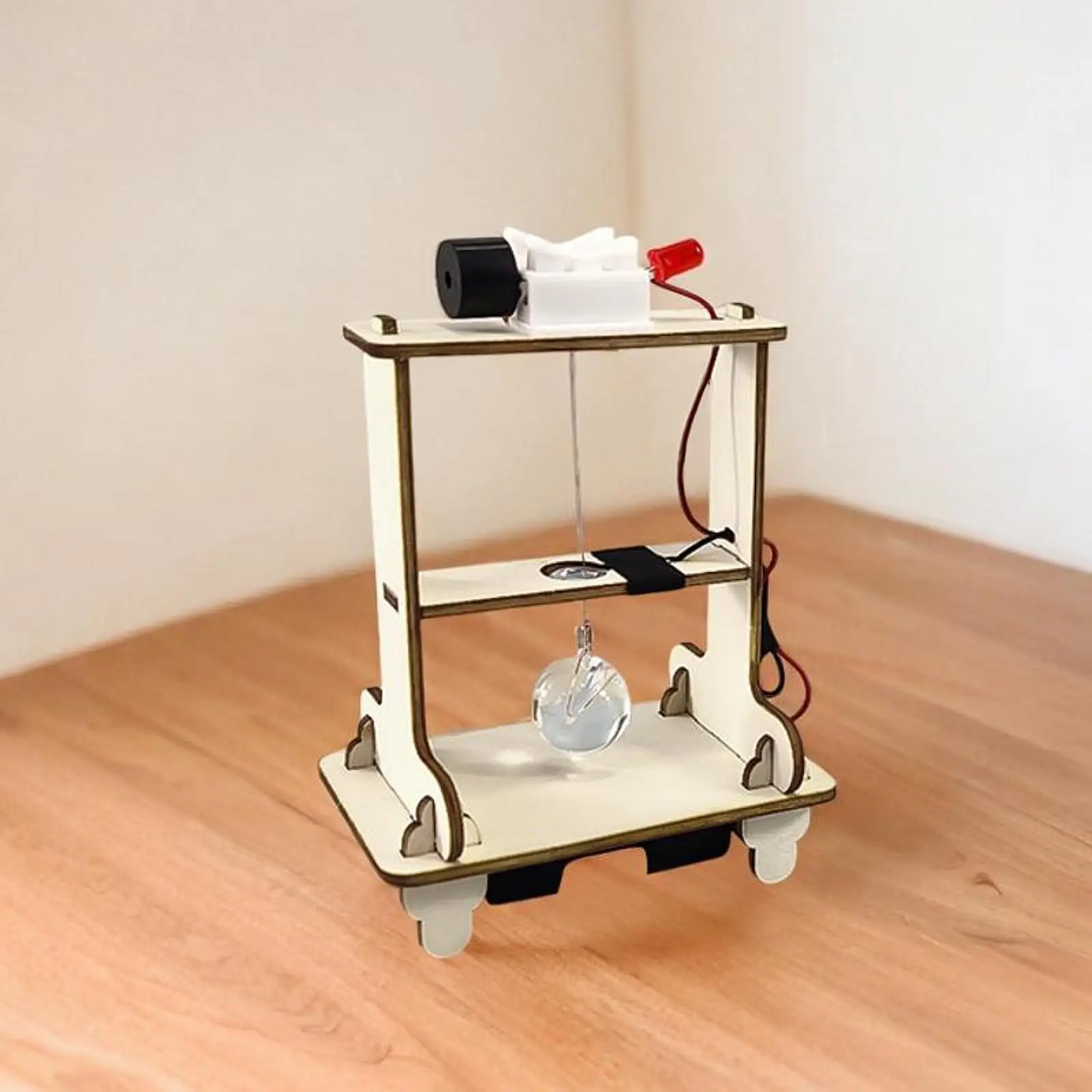 DIY Quake Alarm Holz Wissenschaft Stamm Bildung Handwerk DIY Wissenschaft Experiment Modell für Anfänger Jungen und Mädchen Teenager Kinder