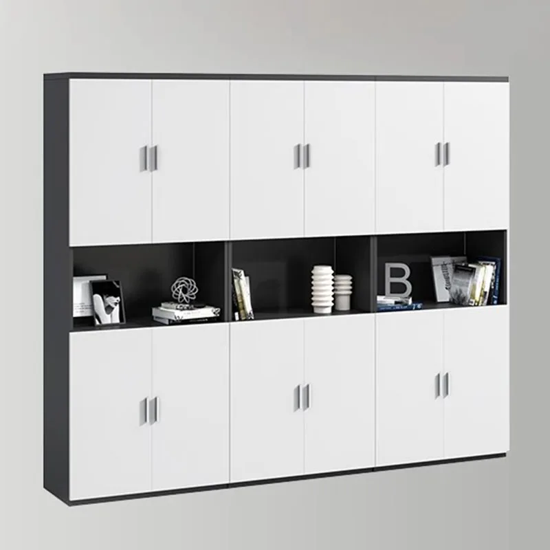 Display Wooded Filing Cabinet Rangement Vertical Compact Modern Office Cupboards Nordic Designer Armoires De Salon Furniture