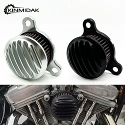 Motorcycle Air Filter Air Cleaner Intake System Black Chrome for Sportster Iron 883 XL883 XL1200 48 Forty Eight 72 1991-2023
