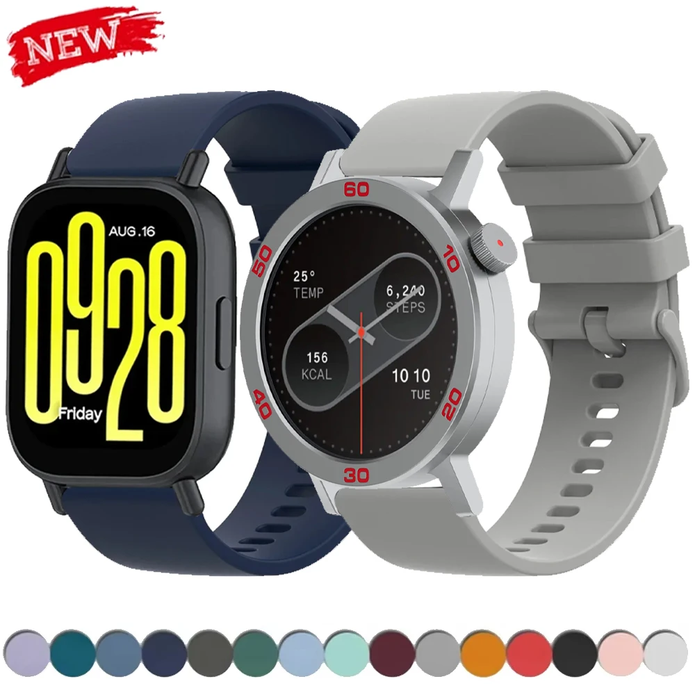 22 mm Silikonarmband für Redmi Watch 5 Active Armband 20 mm für Samsung Galaxy 7/6/5/4 40 mm Band für CMF Watch Pro 3 2 Armband