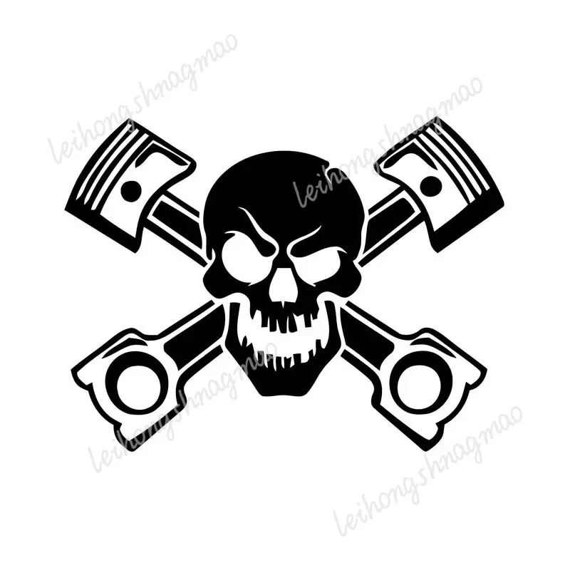 

Classic Skull Personalized Car Sticker Laptop Car Windshield Motorcycle Scratch Coverage Decorative Waterproof Vinyl Stickers