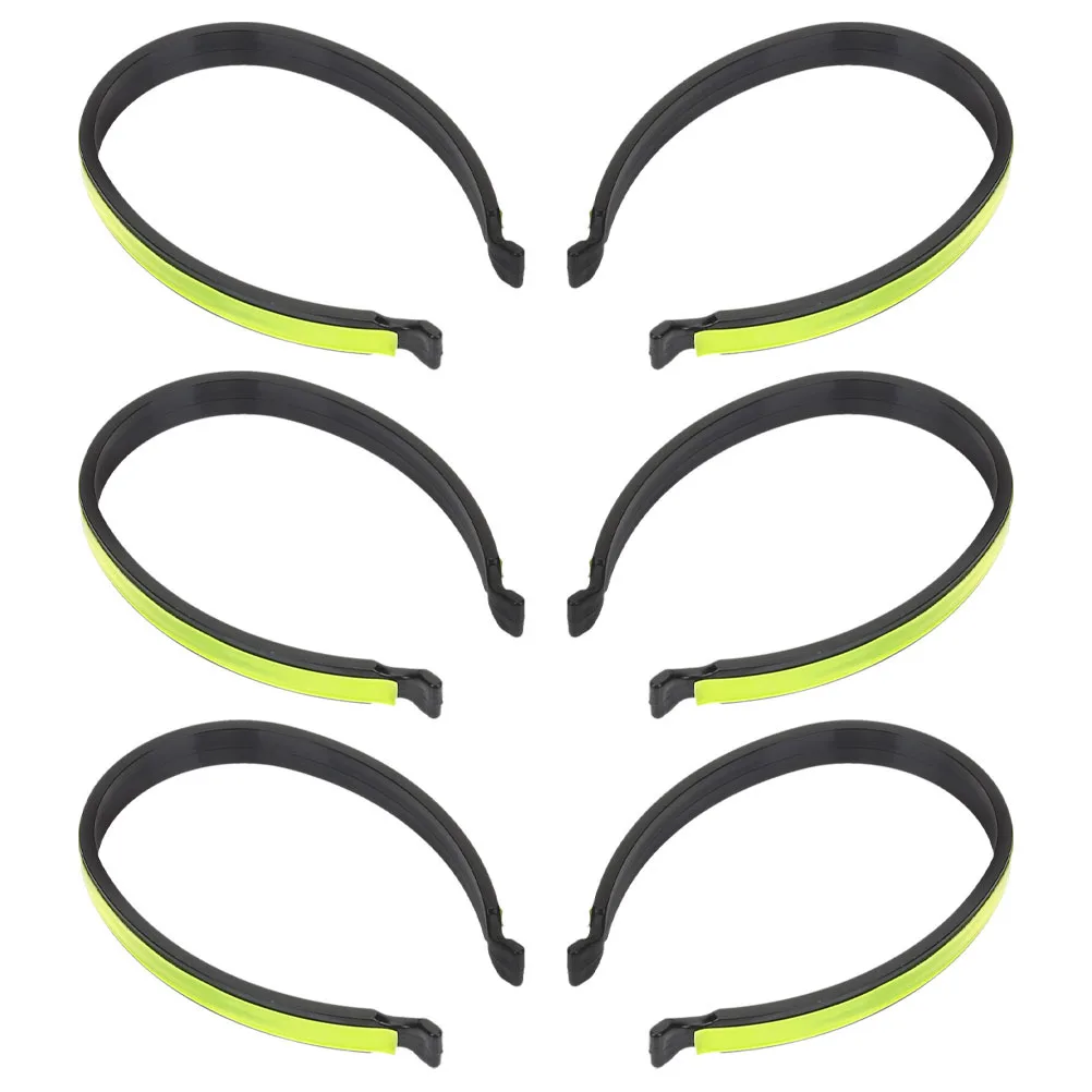 3Pairs Reflective Cycling Trouser Clips Lightweight Universal Pant Straps for Secure Night Riding Safety Cycling Accessories