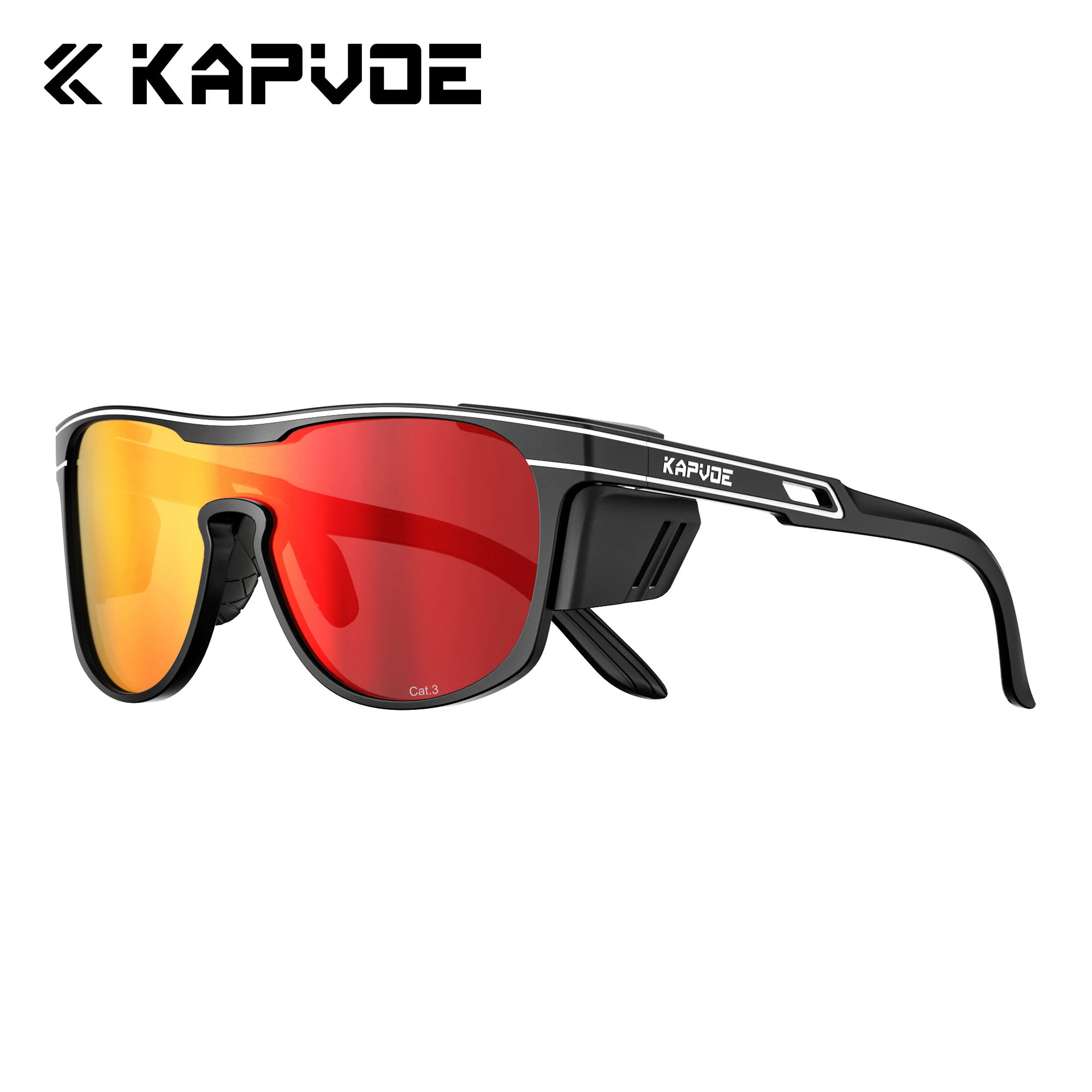 

KAPVOE UV400 Stylish Hiking Sunglasses Outdoor Sports Cycling Sunglasses Windproof Glasses for Running Picnics Driving Glasses