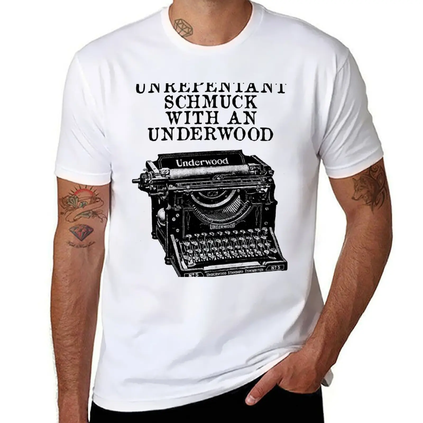 

Unrepentant Schmuck t-shirt for man black cotton graphic shirt An package man plain Underwood T-Shirt t With