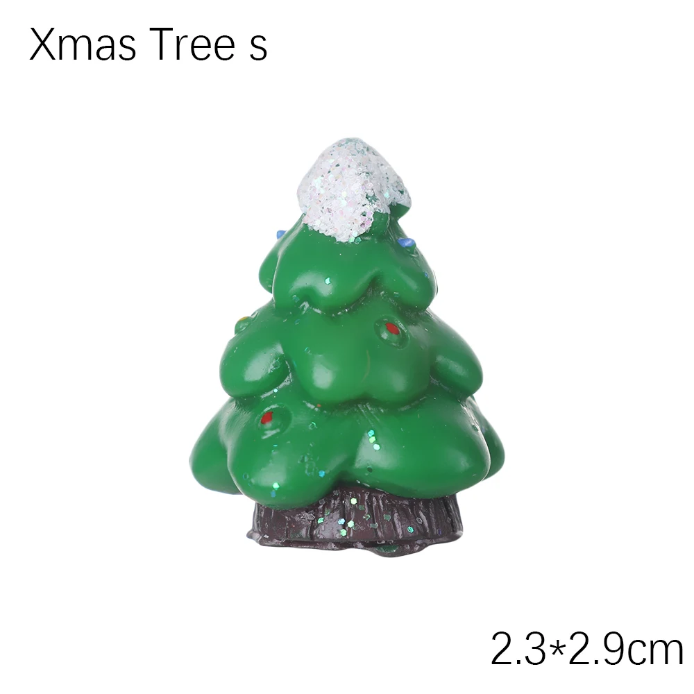 1PC Micro Landscape Mini Gift Bonsai Decor Deer Home Decorations Christmas Figurines Santa Claus Miniature Snowman Xmas Tree