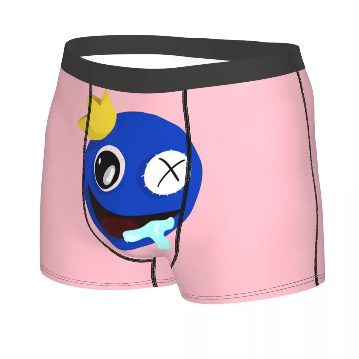 Custom Cute Blue Rainbows Friend Play Gamer Boxer Shorts For Homme 3D Print Underwear Panties Briefs Breathable Underpants