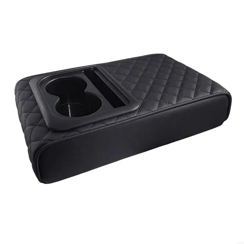 Car Armrest Cover Cushion Universal Car Arrest Box Cup Cup Cup Supper Pad u4lb