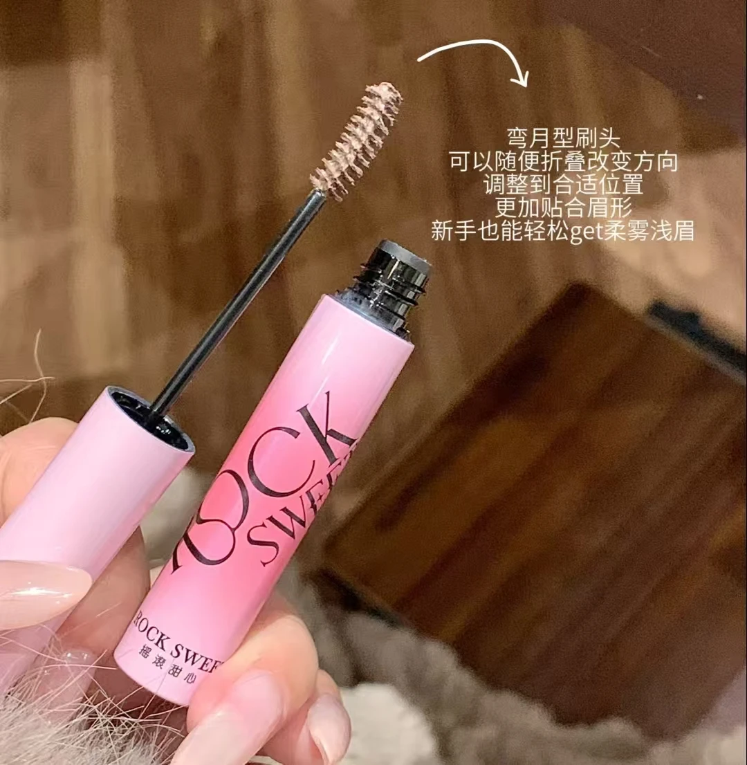 ROCK SWEET Tintura per sopracciglia Mascara 3D Gel per sopracciglia naturale impermeabile Trucco per sopracciglia a lunga durata a prova di sudore