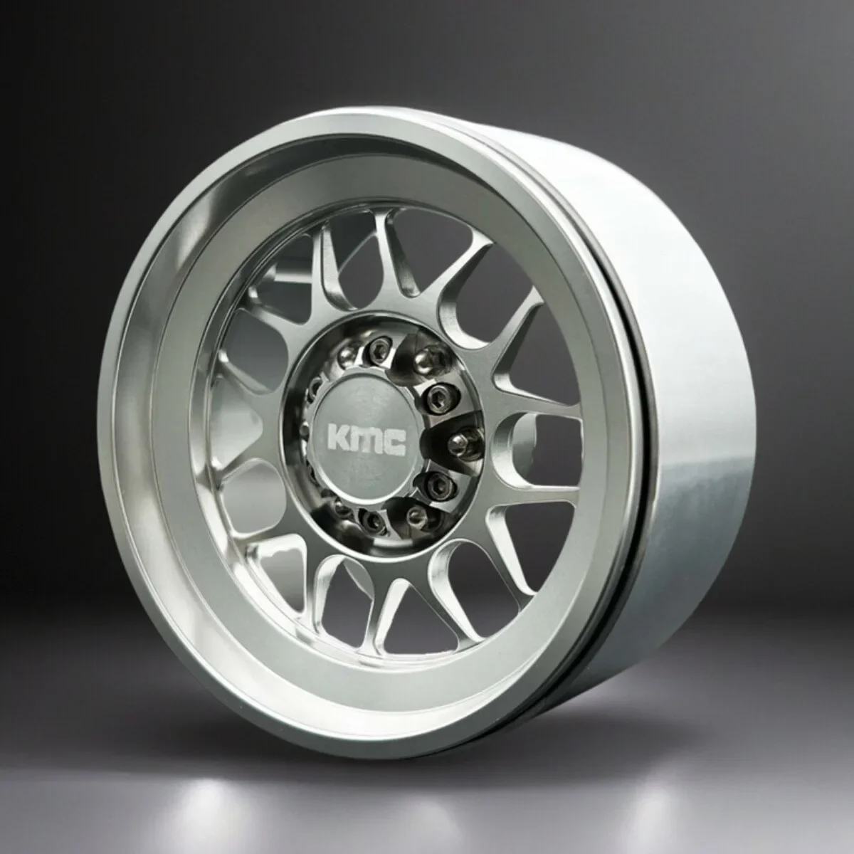 4 STUKS 2.6-inch KMC Metalen wielnaaf voor 1/8 RC Crawler Auto Gemakkelijk Te Controle 4082 H8H TRX4 1:7 Lelaluo MK07 Auto Upgrade Modificatie