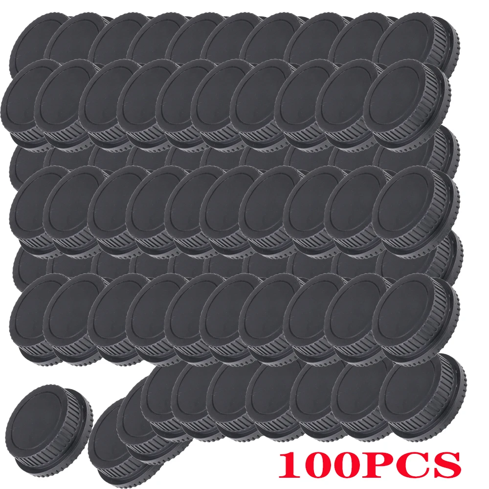 100 Pcs Camera Body Cover /Lens Rear Cap For Canon EOS 5D Mark IV III II 6D II 90D 80D 70D 800D 750D EF Mount  DSLR Accessories