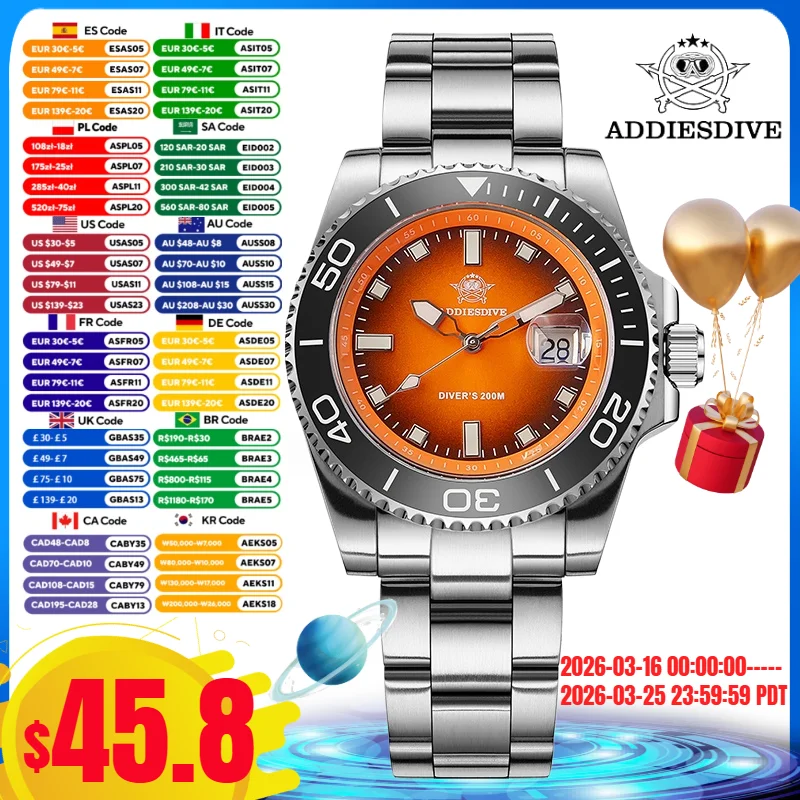 addiesdive-41mm-ad2089-men's-diver-watch-316l-stainless-steel-bgw9-super-luminous-200m-waterproof-calendar-display-quartz-watch