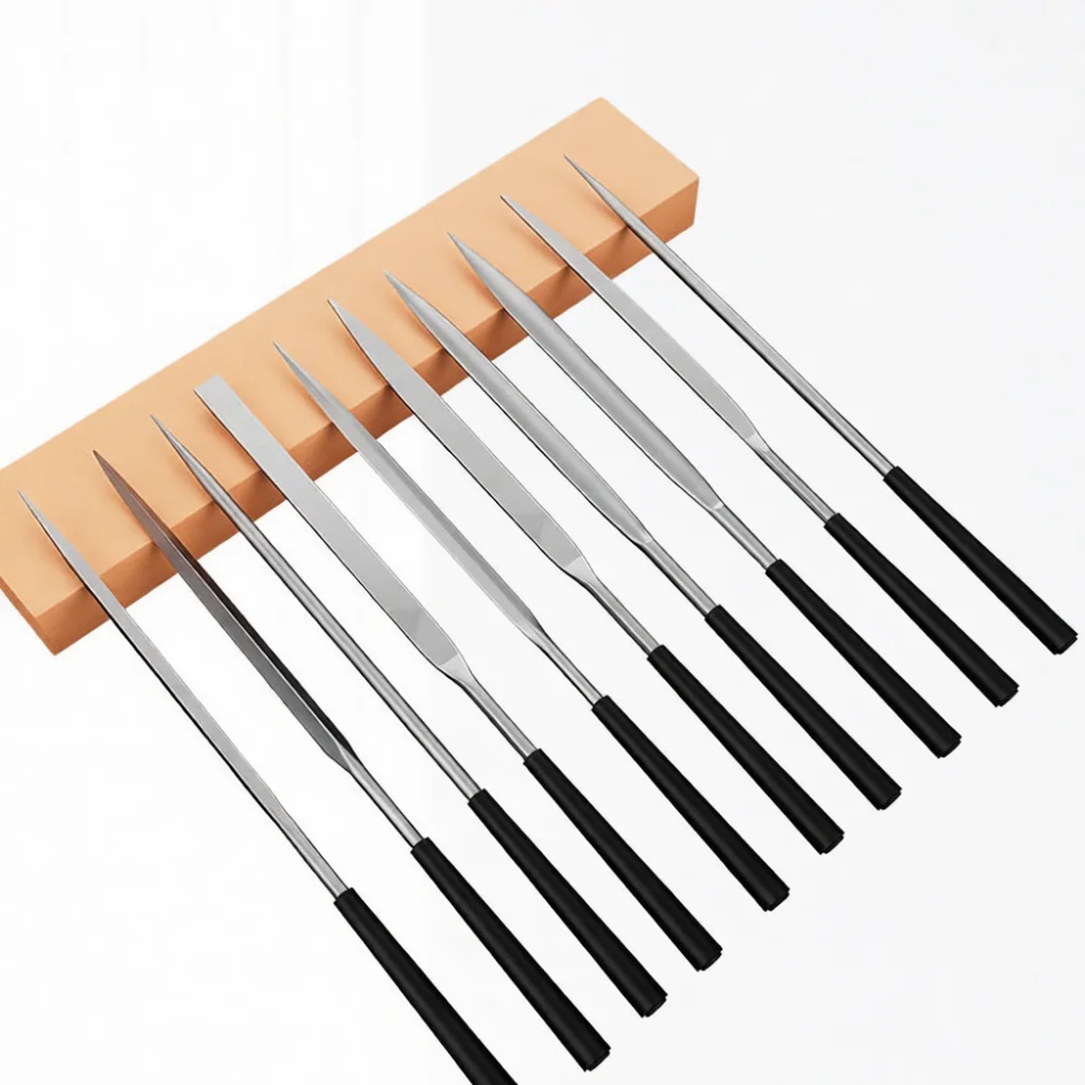 5 Professional Metal Needle File Set Micro Rasp Tool For Delicate Crafting Jewelry Shaping Wood Carving Home Repair Surface
