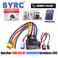 Hobbywing QUICRUN 10BL120 G2 Sensored 120A  Sensored Brushless ESC Speed Controller For 1/10  Touring  Buggy Drift