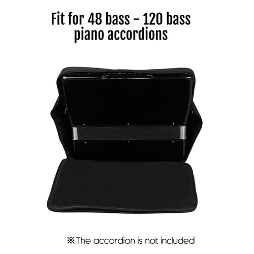 Imagen 2 del producto Bolsa de concierto de acordeón para Piano, funda de acordeón para teclado, accesorios para instrumentos, bolsas de concierto para 48/80/96/120, color negro