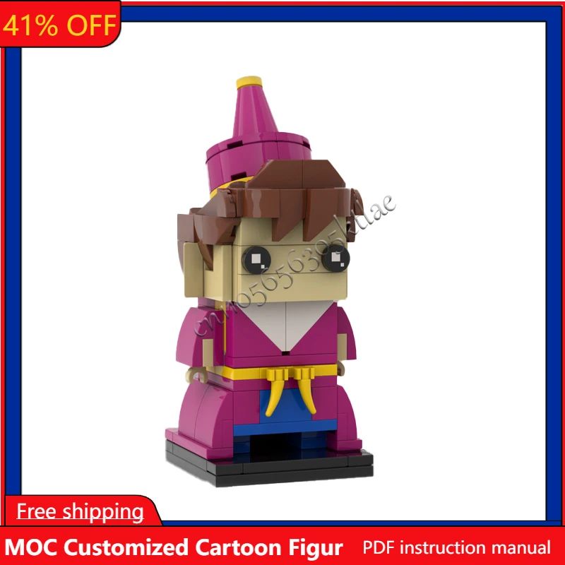 148 pièces MOC Figurines de dessins animés classiques Immortan Simon le Sorcier Modèle d'architecture personnalisable Kit d'assemblage éducatif DIY Jouets Cadeau