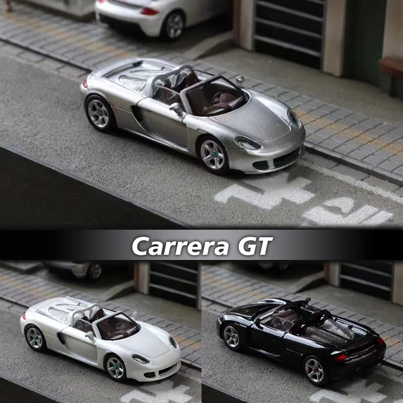 Funny In Stock 1:64 Carrera GT Openable Hood Diecast Diorama Car Model Collection Toy