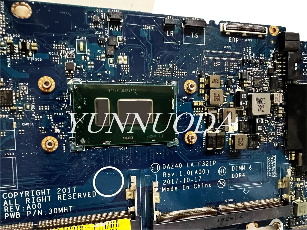 

LA-F321P для ноутбука Dell Latitude E7490, 7490, материнская плата с процессором i3 i5 i7 8th 0PP44F 0V05J5 03MK2N 02766V, 100% тестирование