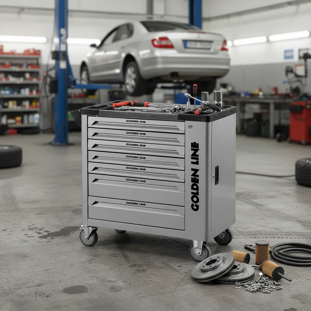 

Промышленная тележка для инструментов из высокопрочной стали, OEM/ODM/OBM, настраиваемый шкаф для хранения в мастерской на колесах, грузоподъемность 300 кг, с замком на ключ