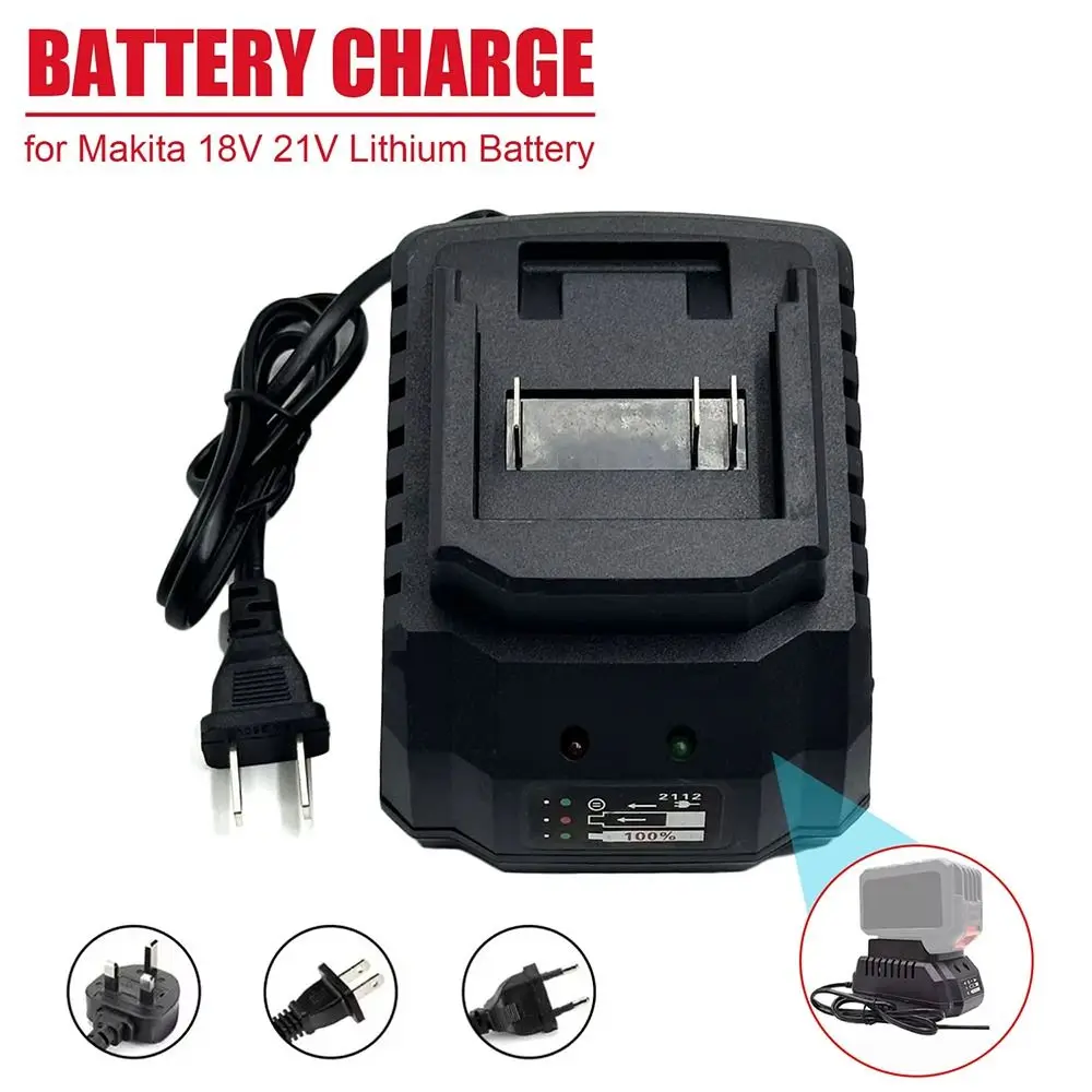 1Pcs Portable Battery Charger Power Tool 18V 21V Li-ion Charging Adapter Replacement Parts US/EU plug