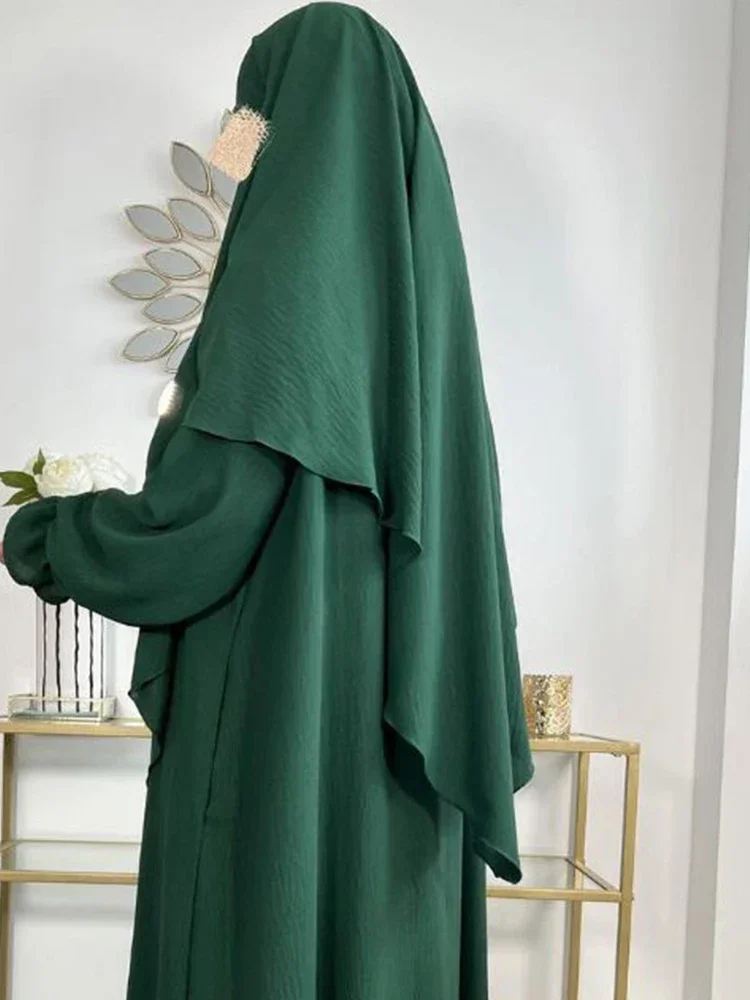 طبقة واحدة طويلة خيمار المرأة مسلم الحجاب رمضان ملابس الصلاة عيد الحجاب الإسلامية التعادل الخلفي الصلاة الجلابة النقاب جلباب 2026 #5
