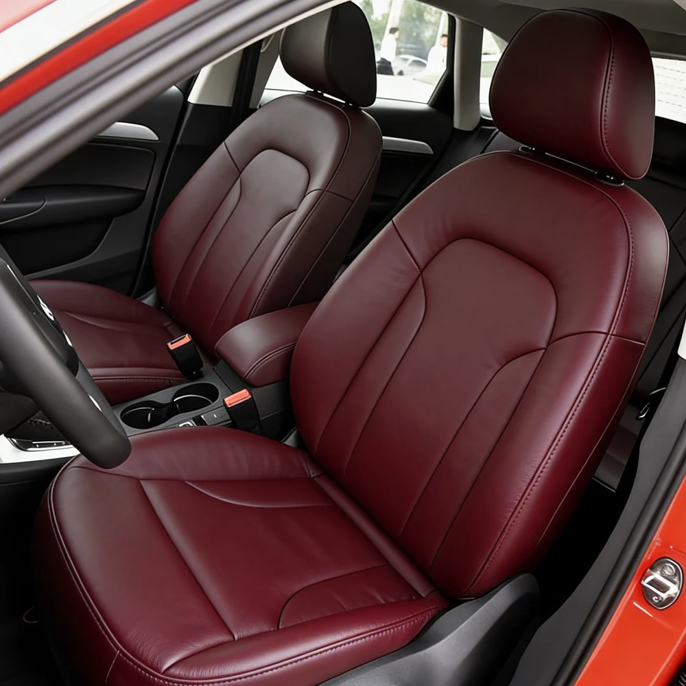 

Car Special Seat Cover For Audi Q3 2013 2014 2015 2016 2017 2018 2019 PU Leather Cushion Car Seat Covers Interior Accessories