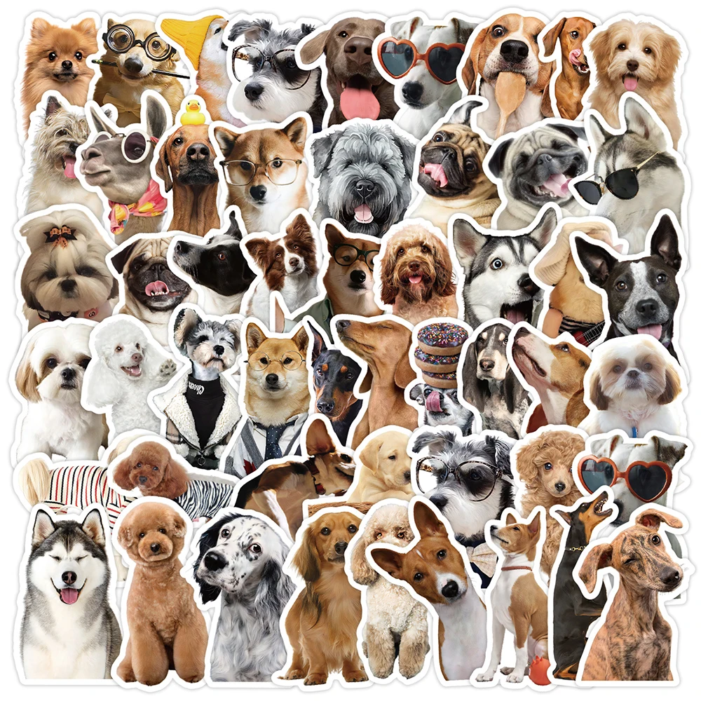 10/30/50pcs Carino Divertente Pet Dog Meme Adesivi Kawaii Cucciolo Animali Adesivo FAI DA TE Skateboard Bagagli Telefono Laptop Decalcomanie Decorazione